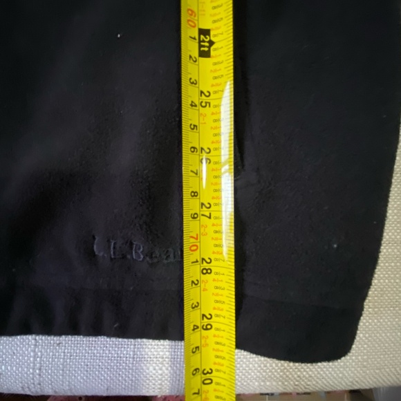 L.L. Bean Mens Large Tall Black Fleece Polartec Outdoor Zip Up Jacket- Sz-L/Tall - Picture 15 of 16